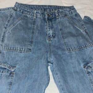 SHEIN Light Blue Denim Jeans